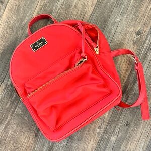 Kate Spade Red Backpack (some damage)